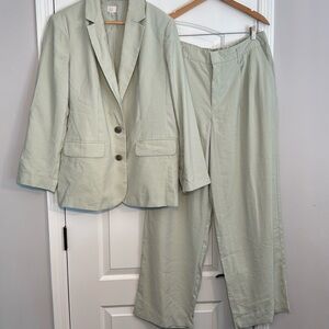 a new day Light Green Pantsuit